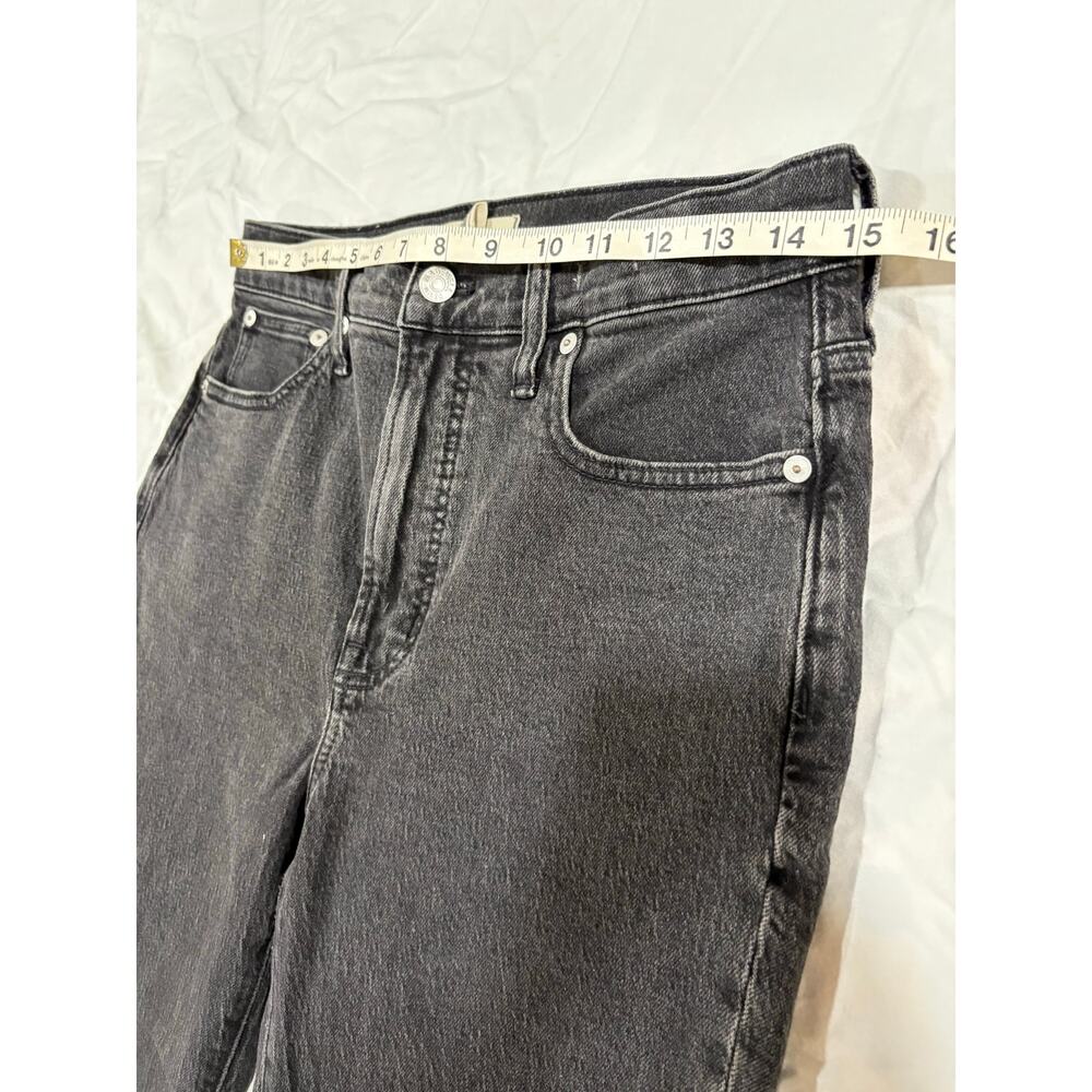 Madewell The Perfect Vintage Jean Straight Leg Black Denim Size 27 - Picture 9 of 9
